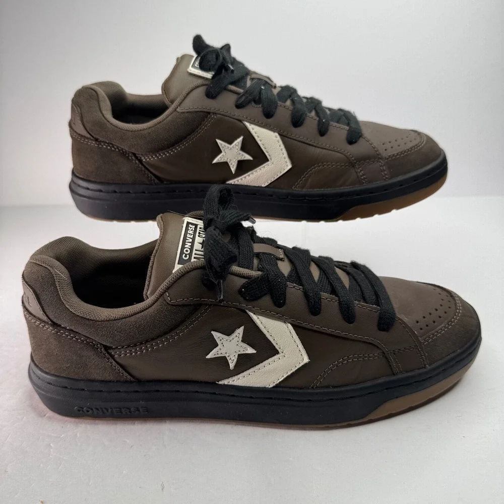 Converse AS-1 Pro Brown Leather Suede Skate Shoes Mens 9 A11646C Low Top - Picture 2 of 8